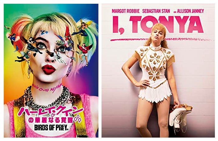 【カメレオン女優マーゴット・ロビーの“化ける感性”】マーゴットが演じてきた、お騒がせフィギュアスケーター(2017)、ぶっ飛んだハーレイ・クイン(2020)。バービー人形の実写版『Barbie(原題)』は2023年全米で公開予定。 右)『アイ，トーニャ 史上最大のスキャンダル』Blu-ray 5,170　発売：ショウゲート　販売元：ポニーキャニオン 左)『ハーレイ・クインの華麗なる覚醒 BIRDS OF PREY』 DVD 1,572　 発売元：ワーナー・ブラザース・ホームエンターテイメント　販売元：NBC ユニバーサル・エンターテイメントジャパン