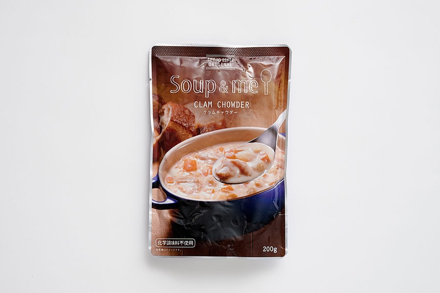 成城石井 スープ&ミー クラムチャウダー 200g 431円。