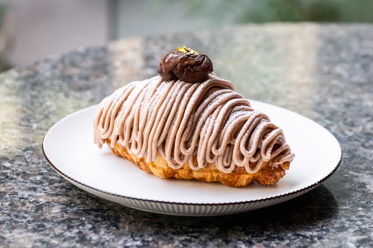 「クロワッサン モンブラン」980円。