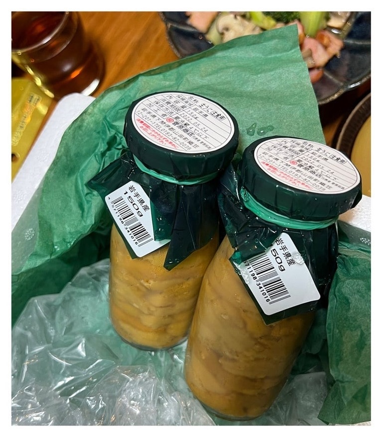 木村さんが感動したという「瓶ウニ」。写真提供：天津・木村さん