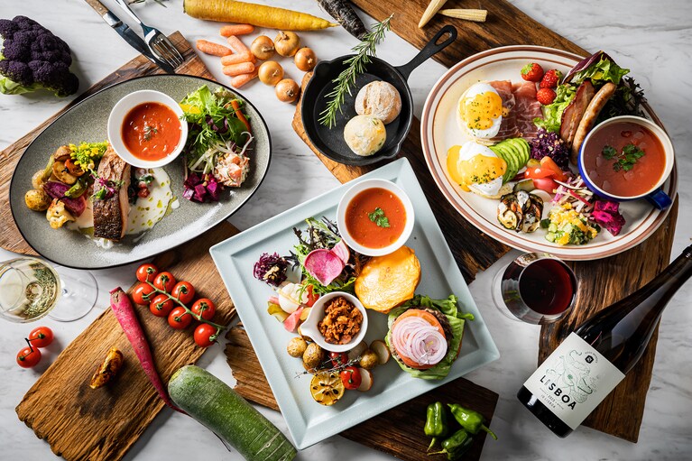 「Anchor Grill Yokohama」の週末（土・日・祝）メニュー「Weekend Brunch」のイメージ。