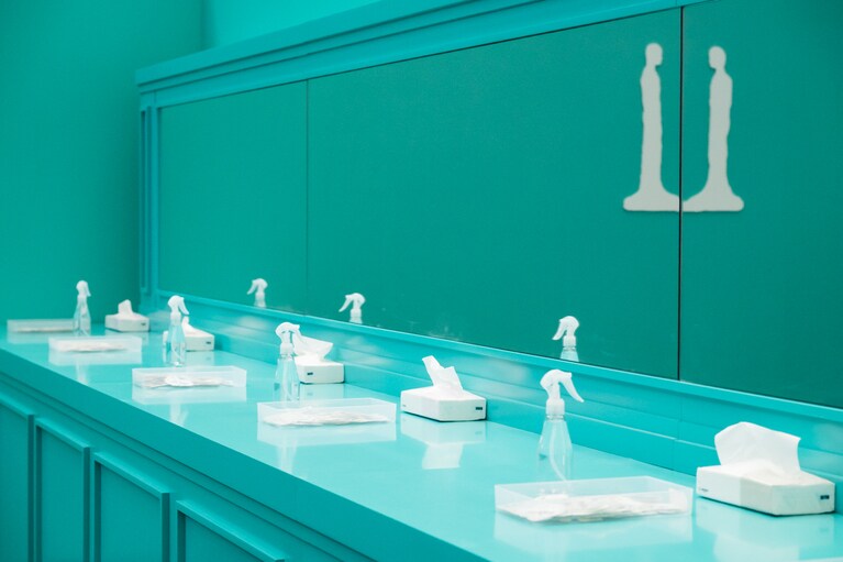 大きな鏡も嬉しい。