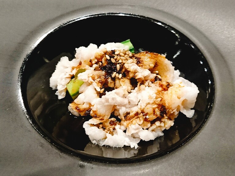 いやー、この薄さが絶妙!　甘辛いソースも絶妙！　スライサー万歳！