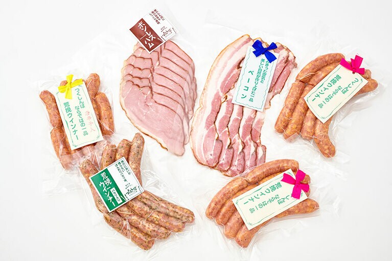 つくしんぼよくばりセット 2,500円(6種類)／手作りハム工房 つくしんぼ