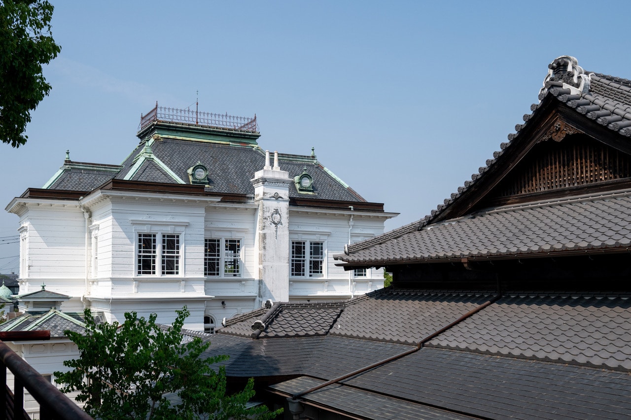 同時期に整備された大広間と西洋館。