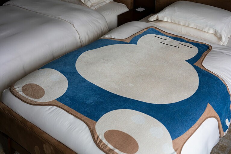 カビゴンのタオルケット。