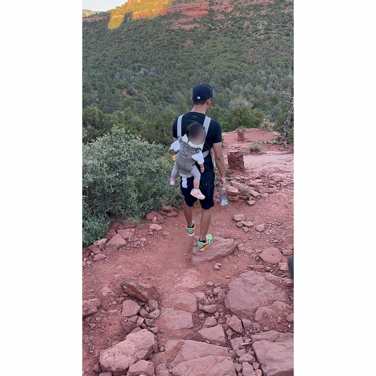 お礼参りのセドナでトレッキング（本人提供）