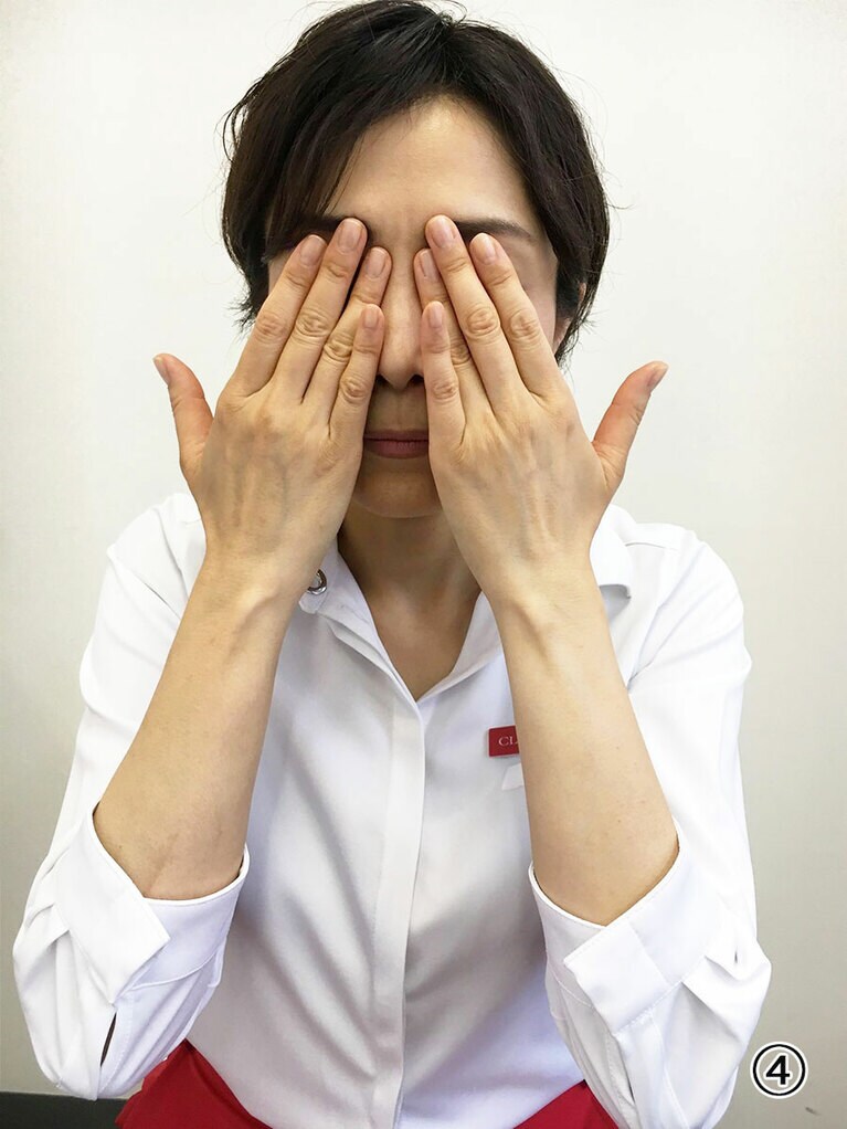 ④以降は、時計回りにするのではなく、また鼻の横に戻るので注意です。