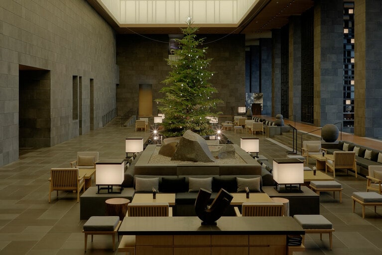 アマン東京のクリスマスツリー。
