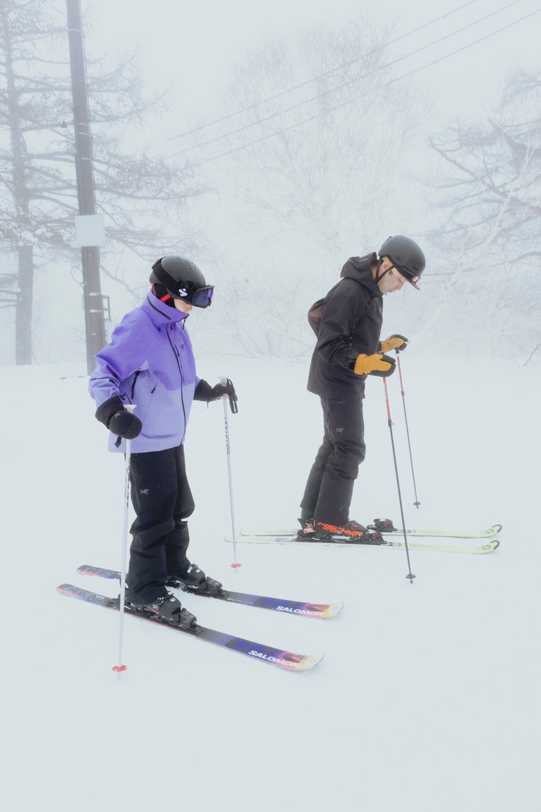 標高1,410m～1,220m、最長滑走距離2,000mの上ノ平ゲレンデ。