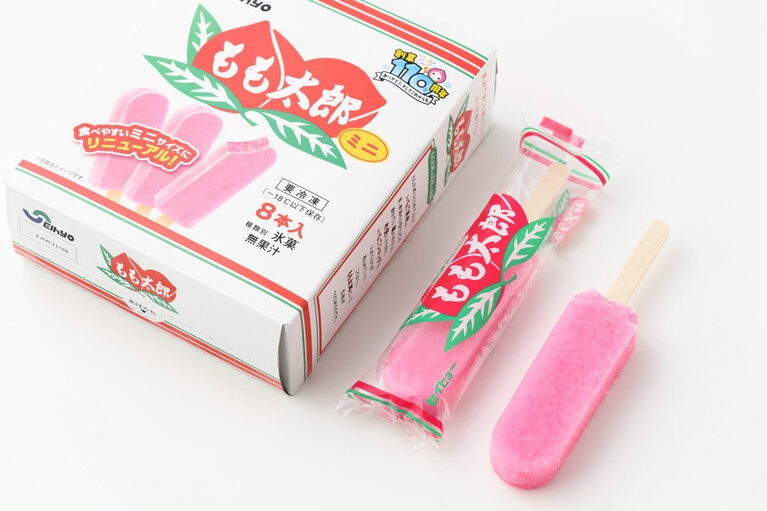 【新潟県】もも太郎 ミニ 432円（8本入り）。※参考価格／セイヒョー