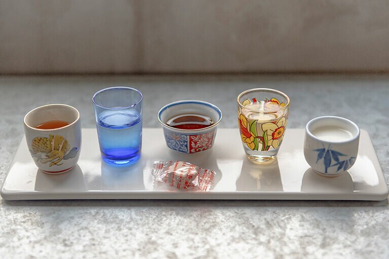 宿泊者にはドリンクなどをサービス。