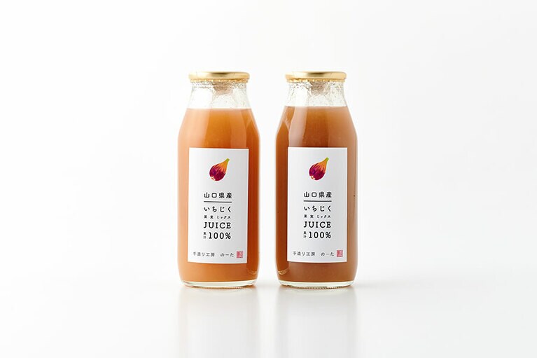 いちじくMIXジュース 各432円(180ml)※原材料在庫がなくなり次第販売終了／手造り工房のーた