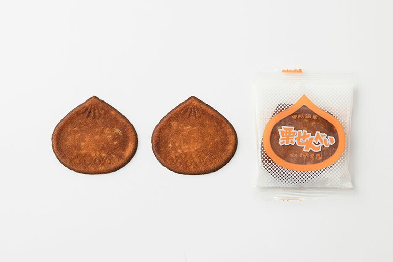 松月堂「栗せんべい」464円(10袋入り)／山梨県