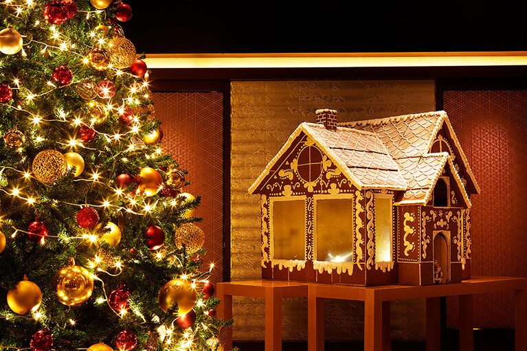 地下1階のクリスマスツリー。