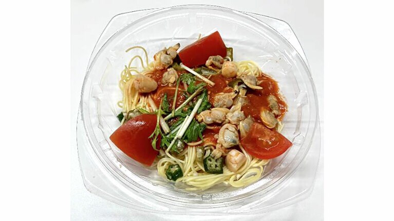 『成城石井自家製 あさりと小柱の冷製トマトカッペリーニ』（税込539円）。