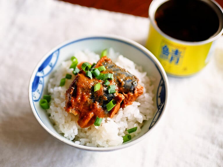 鯖カレー丼。