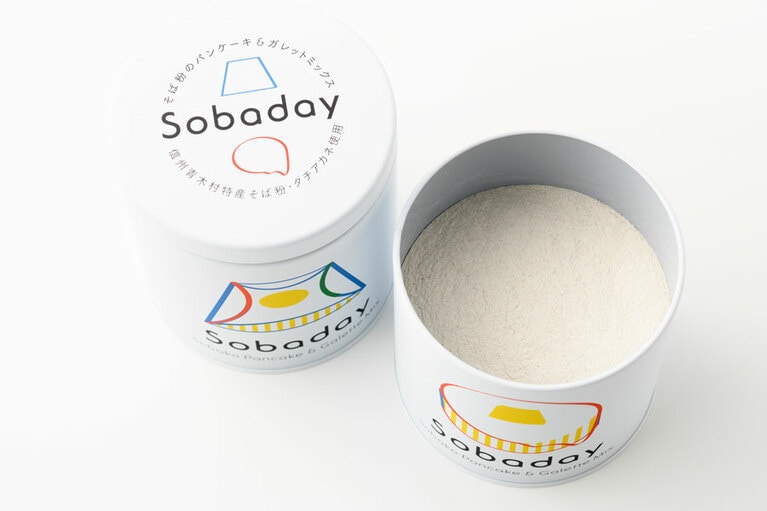 長野県 青木村「Sobaday(パンケーキ＆ガレットミックス粉)」各2,200円 (300g)／長野県