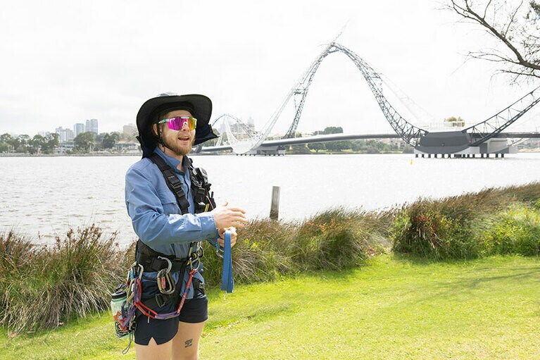 明るいガイドさん。