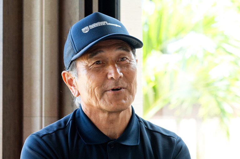 設備管理の全般を担当している富永五男さん。