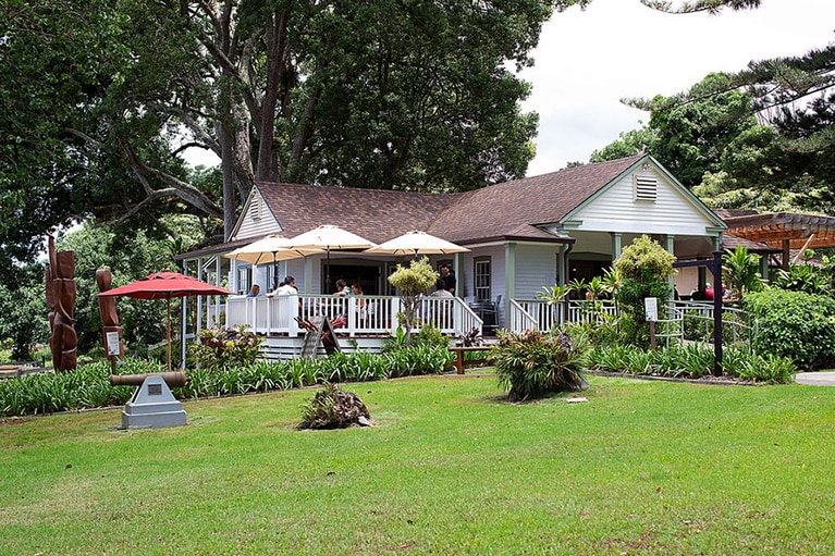 農園のコテージでは、ワインとともに軽い食事が楽しめる。