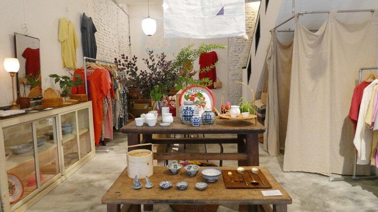 センス良くディスプレイされた居心地の良い店内。