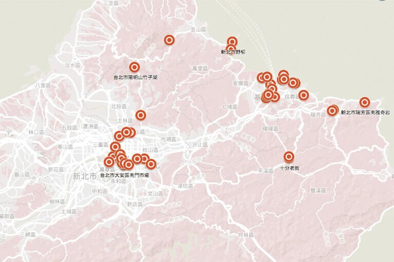 ダイヤモンド・プリンセス号の乗客が立ち寄った場所を可視化。