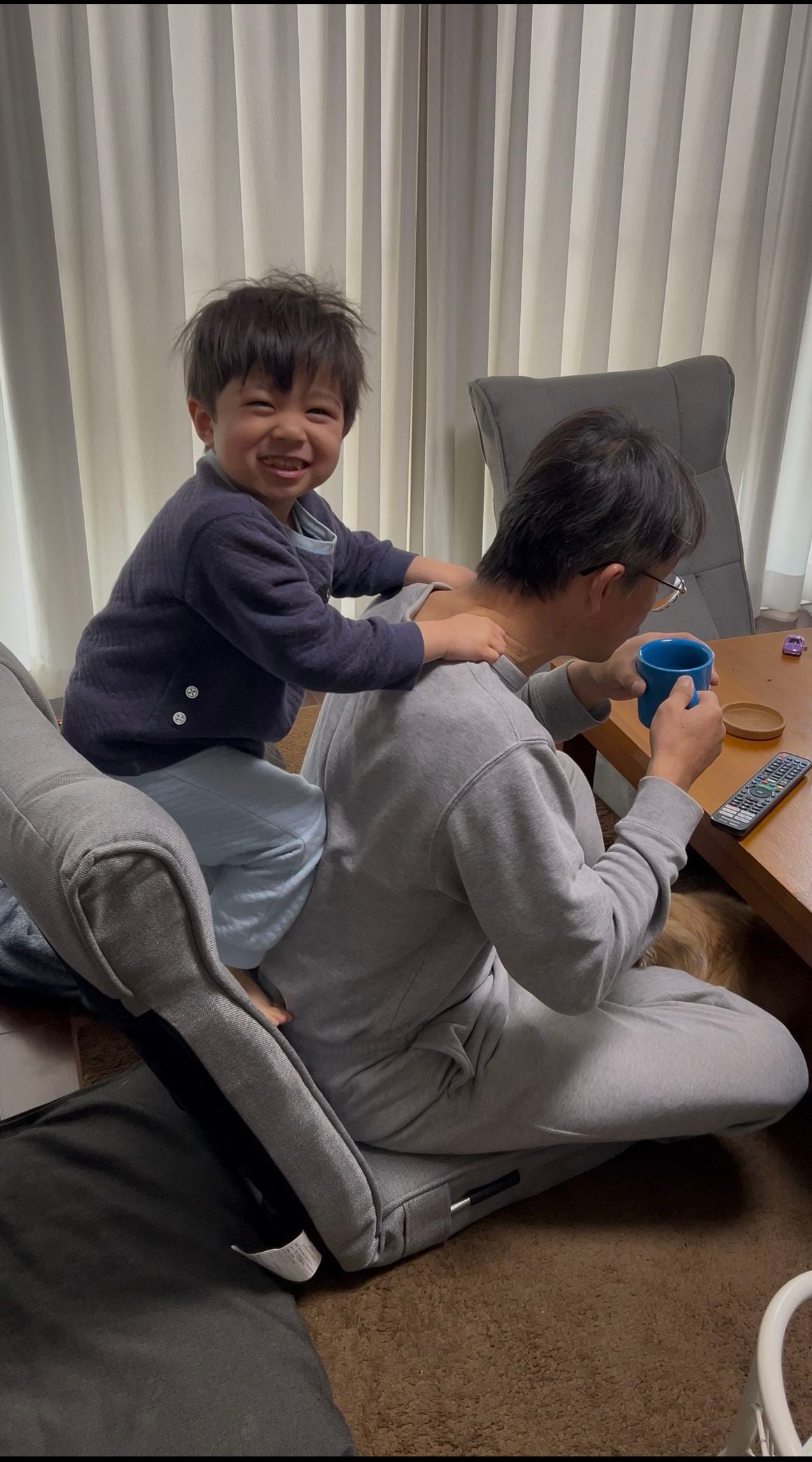 お父さんとレオくん