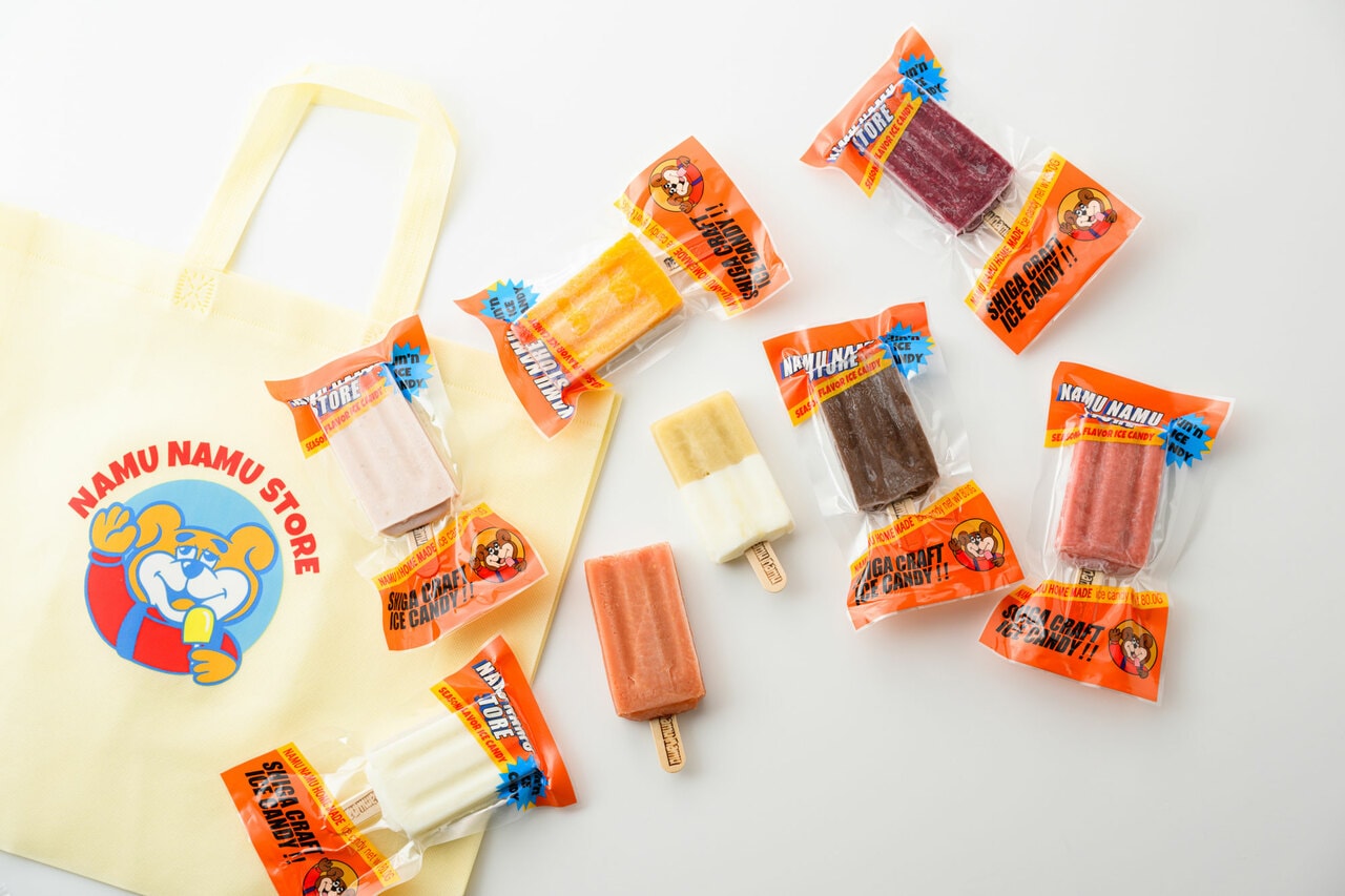 ナムナムアイスキャンデー 3,600円（80g×8本、ショッパー付き）／NAMU NAMU STORE