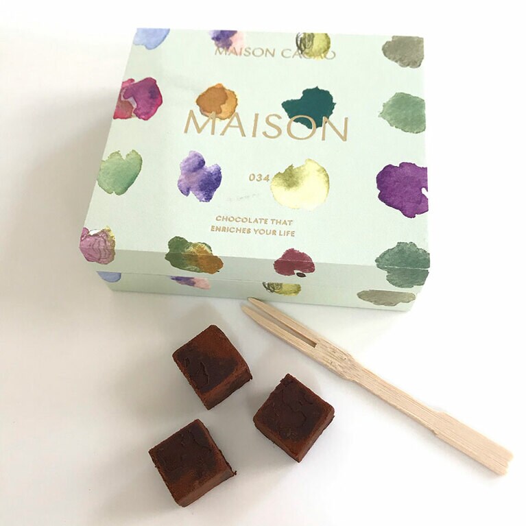 マスカットのみずみずしい香りが印象的な生チョコレート。