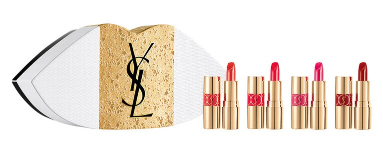 ノエル ミニ リップボックスセット 7,480円。セット内容：ミニ ルージュ ヴォリュプテ シャイン No.12、同 No.45、同 No.49、同 No.131。先行発売：公式オンライン ブティック、表参道フラッグシップ ブティック、発売日：11月12日(金)