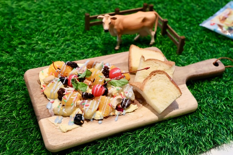 上村シェフが作ったバターボード。