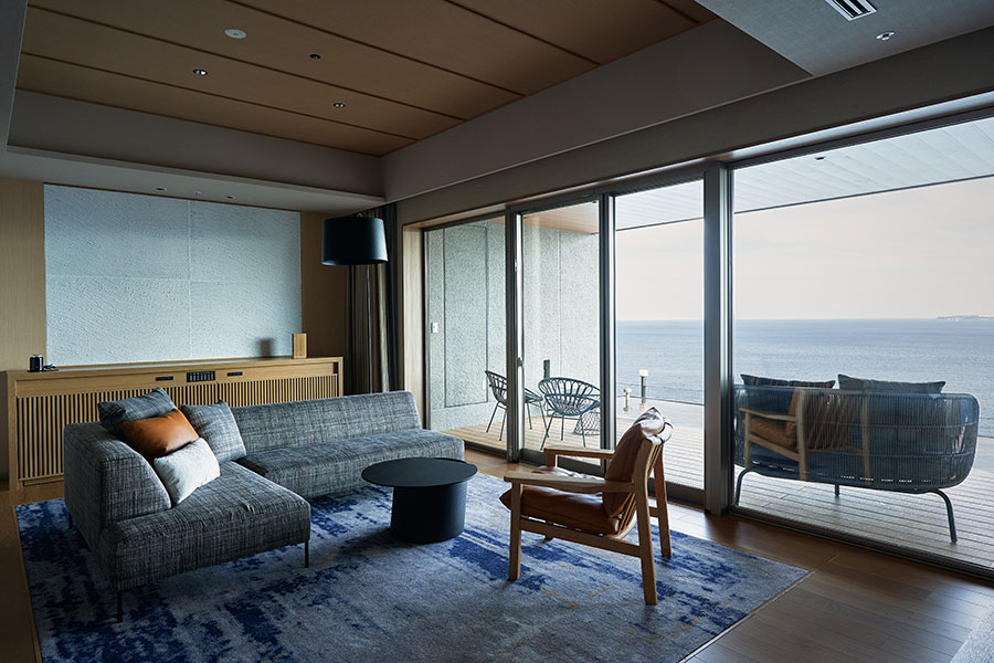 客室の一例「佳ら久スイート」は、最上階に2室のみのスペシャルな空間。