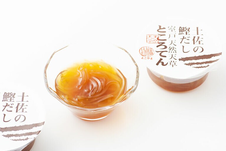 土佐の鰹だし室戸天然天草ところてん 200g×3個 860円／横山麺業