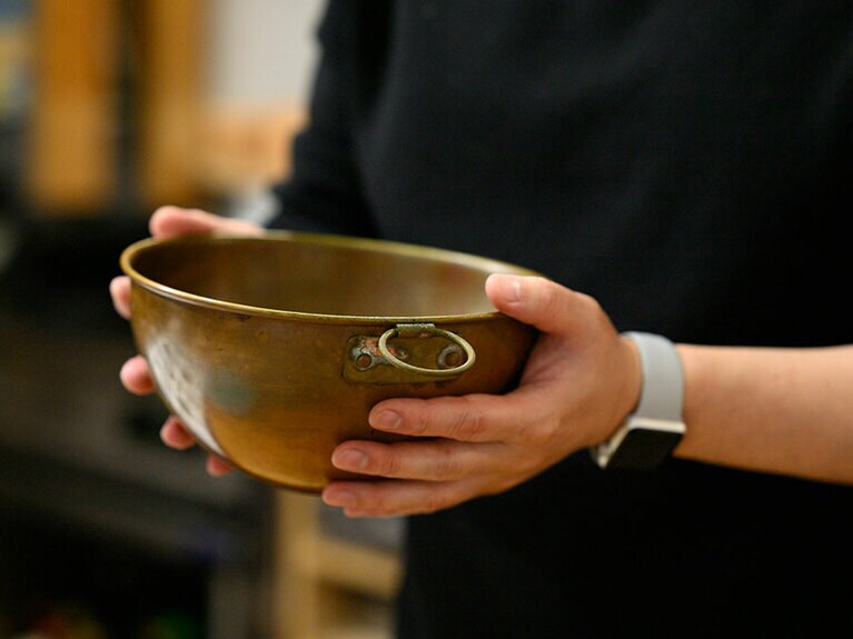 イギリスで長年ジャム作りに使われていたという鍋。