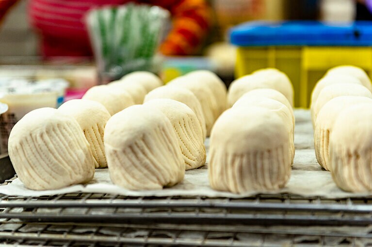 蒸される前に、一同整列！