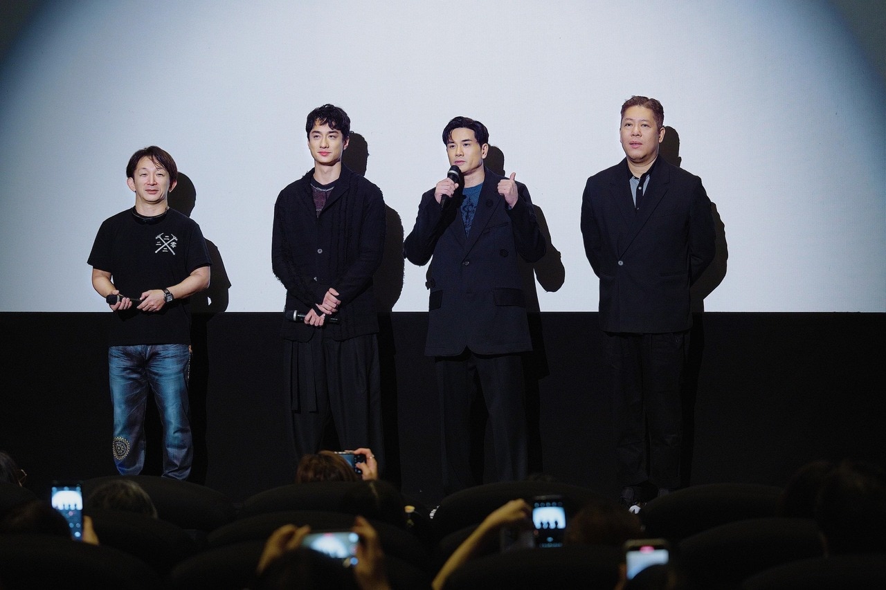 昨年の香港映画祭で。(左より)谷垣健治(アクション監督)、テレンス・ラウ、フィリップ・ン、アンガス・チャン(プロデューサー) 提供:香港映画祭2024 Making Waves