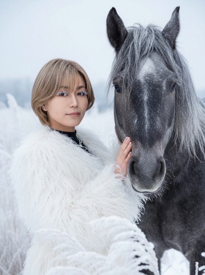 KIYOSHI HIKAWA＋KIINA. 公式Instagramより。こんなハイセンスな午年の表現見たことある!?　私はないッ‼