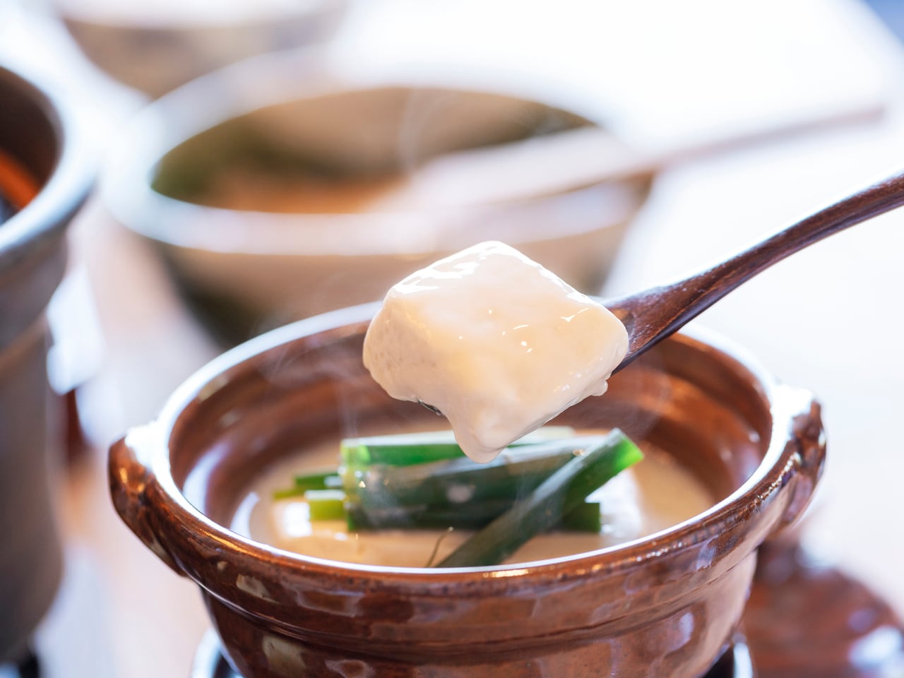 九十九里名物大和屋の絶品豆腐を小鍋立てに。