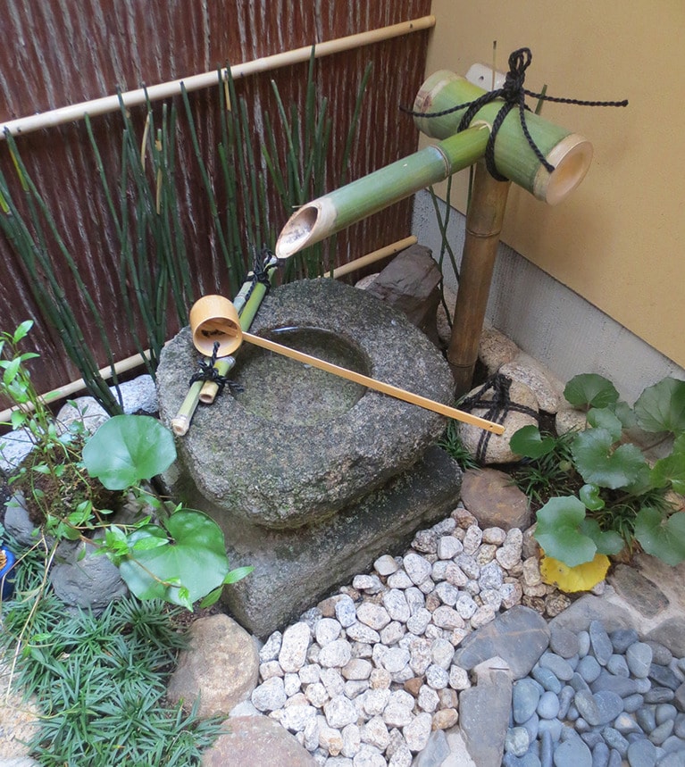 お店の奥には坪庭も。