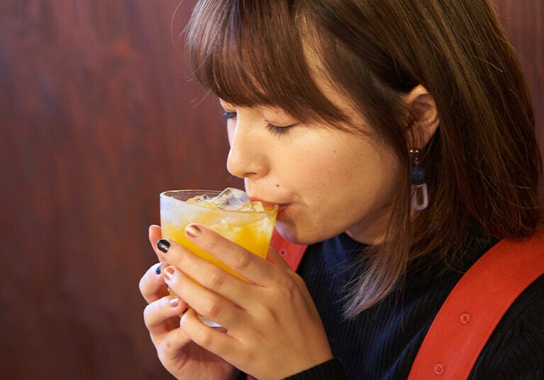 あらごしみかん酒 500円。