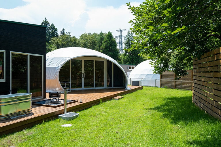 広々としたドッグランが嬉しいレインドロップ。