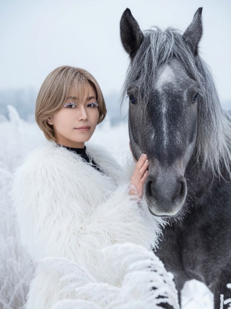 KIYOSHI HIKAWA＋KIINA. 公式Instagramより。こんなハイセンスな午年の表現見たことある!?　私はないッ‼