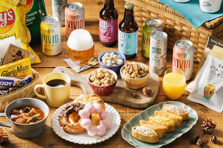 「LUCY尾瀬鳩待」のラストコンビニ「Food & Drink Station」でフードやドリンクを調達できる。