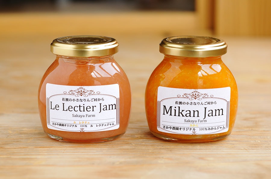 Le Lectuer Jam(右)／Mikan Jam(左) 各680円(180g)。※ともに数量限定。