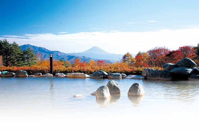 甲斐大泉温泉 パノラマの湯。