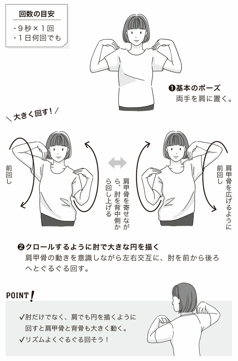 背骨ぐるぐるストレッチ。