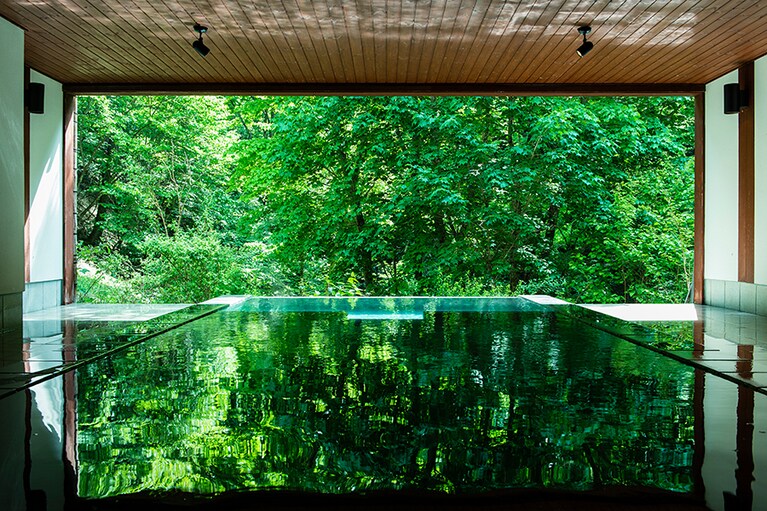 扉温泉 明神館［長野／扉温泉］立ち湯 雪月花。