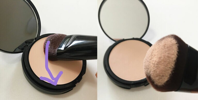 さっと走らせるだけで、十分な量が取れる。