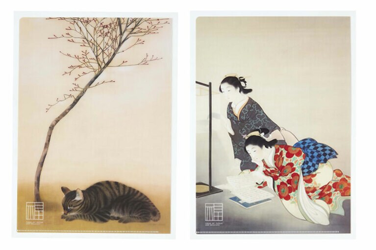 クリアファイル 各350円。